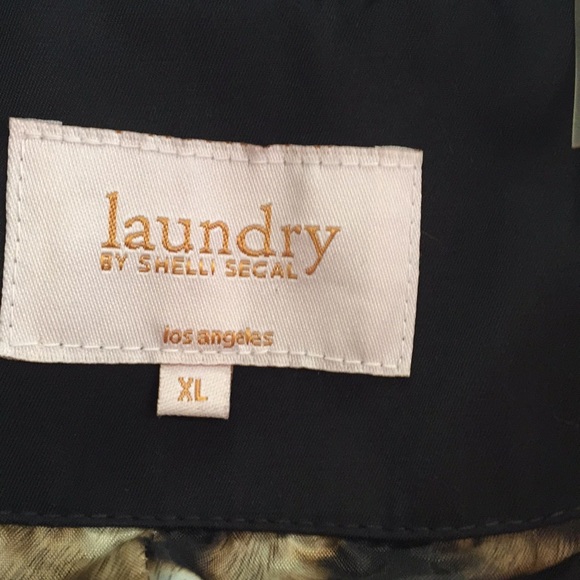 Laundry by Shelli Segal black coat/Jacket pleated - Picture 5 of 8